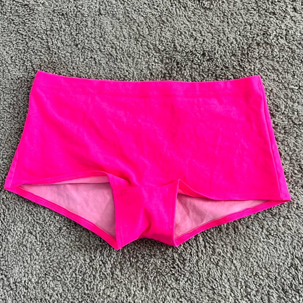 PINK christmas light cotton shorts